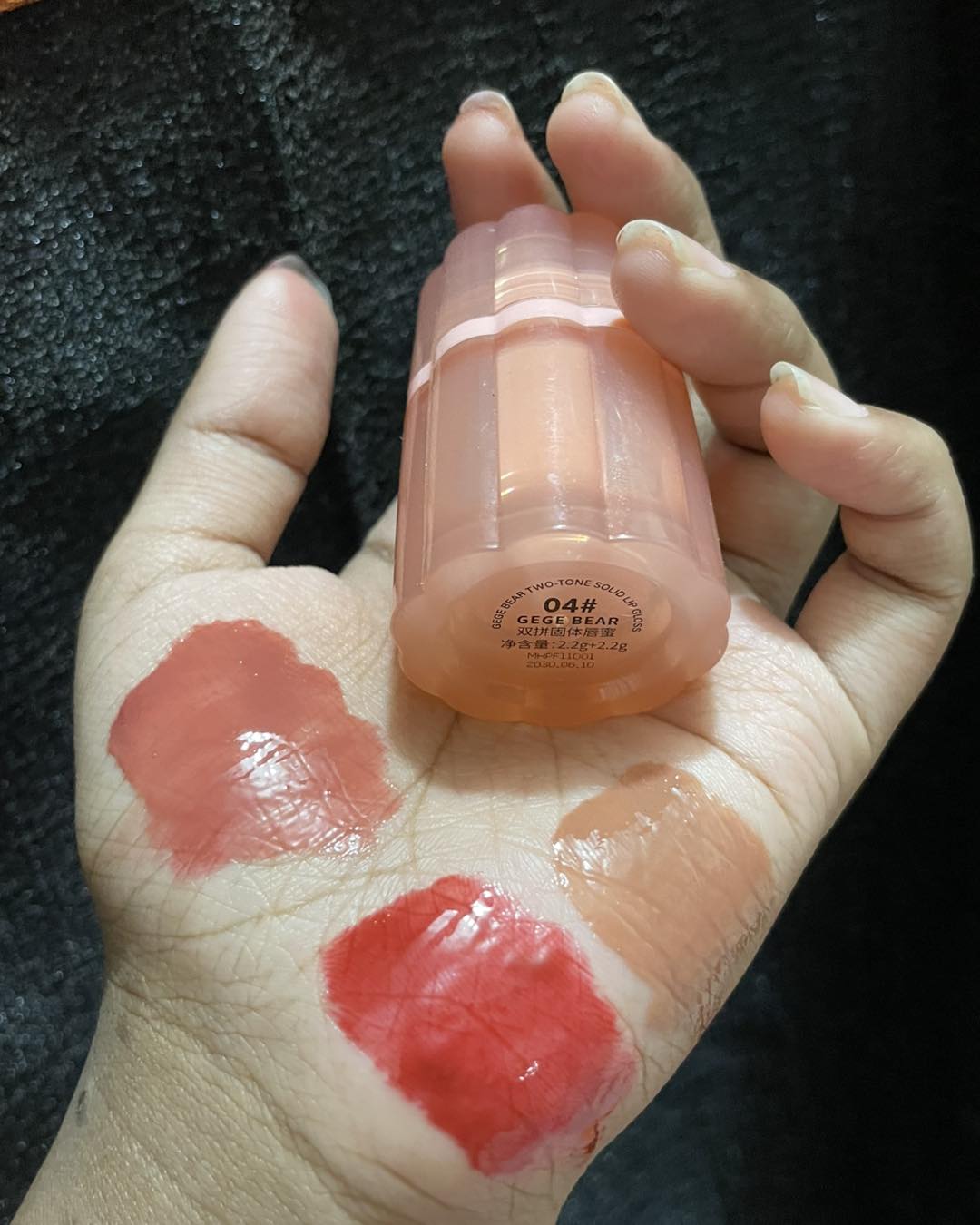 Gege Bear "Double Joy" 2-in-1 Dual Tone Lip Glaze Jelly